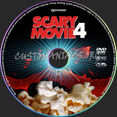 Scary Movie 4 dvd label