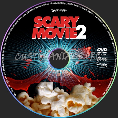Scary Movie 2 dvd label