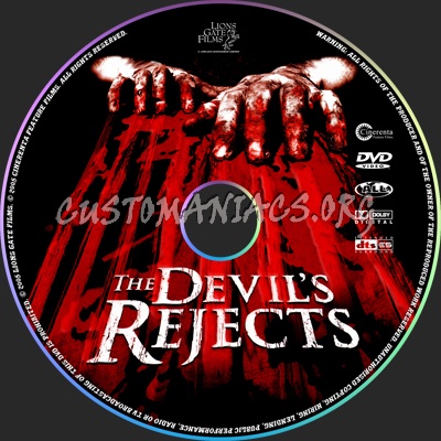 The Devils Rejects dvd label