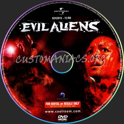 Evil Aliens dvd label