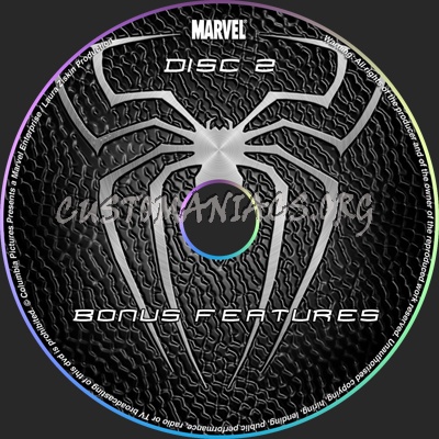 Spiderman 3 Black Disc 2 dvd cover