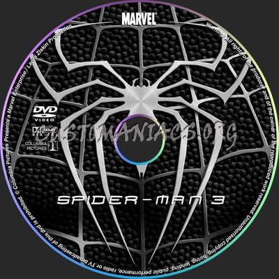 Spiderman 3 (Black) dvd cover