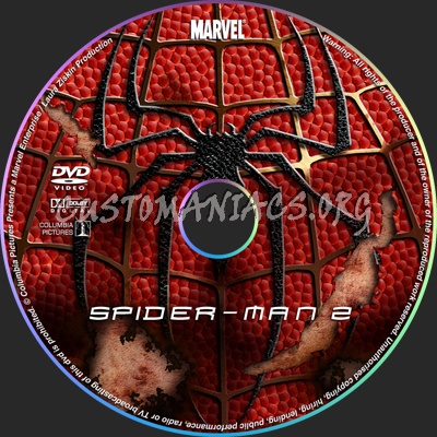 Spiderman 2 dvd cover