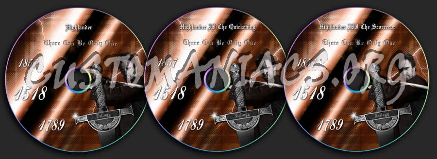 Highlander Trilogy dvd label