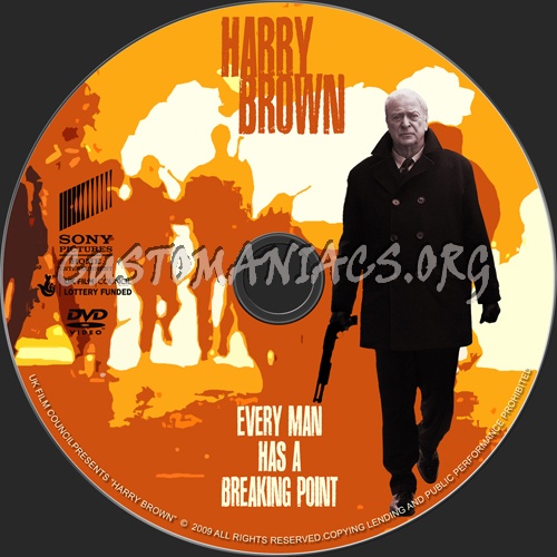 Harry Brown dvd label