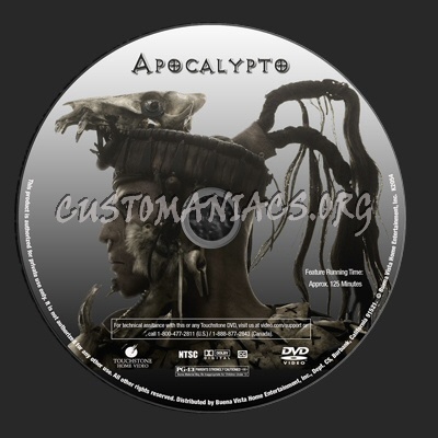 Apocalypto dvd label