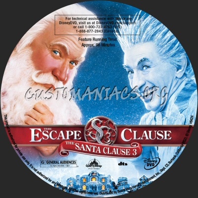 The Santa Clause 3 dvd label