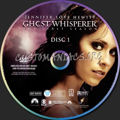 Ghost Whisperer season one dvd label