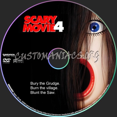 Scary Movie 4 dvd label