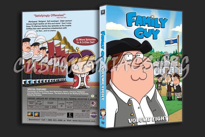 Family Guy Volume 8 dvd cover