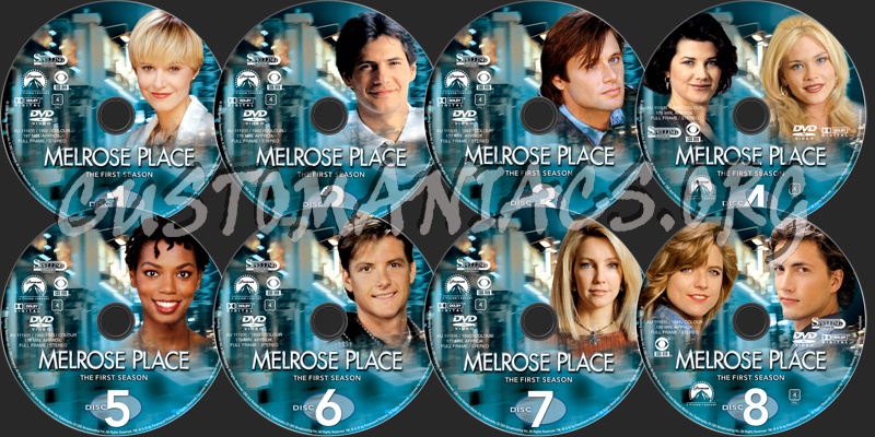 Melrose Place Season 1 dvd label