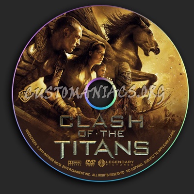 Clash Of The Titans dvd label