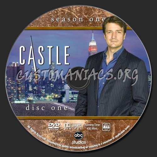 Castle Season 1 dvd label