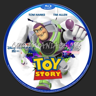 Toy Story 1 blu-ray label