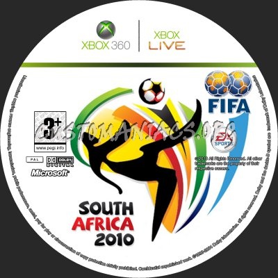 Fifa South Africa 2010 dvd label