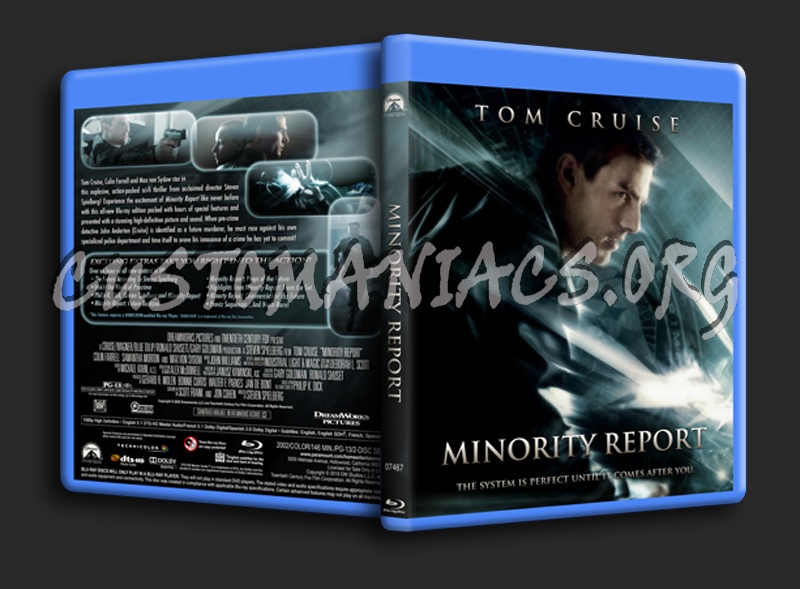 Minority Report blu-ray cover