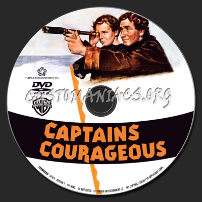 Captains Courageous dvd label