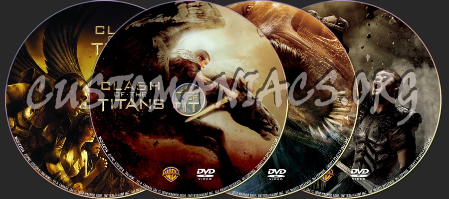 Clash of the Titans dvd label