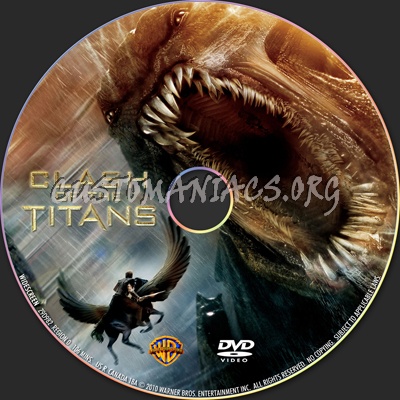 Clash of the Titans dvd label