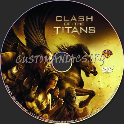 Clash of the Titans dvd label