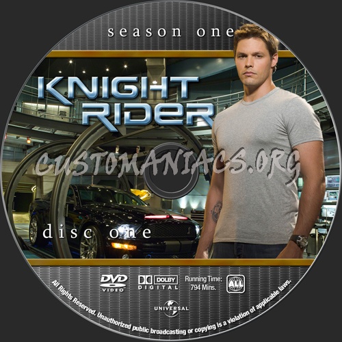 Knight Rider Season 1 dvd label