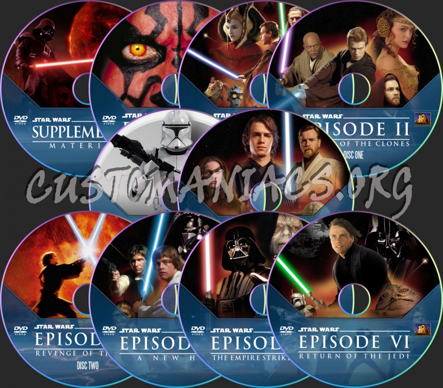 The Star Wars Collection dvd label