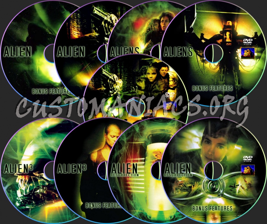 Alien Quadrilogy dvd label