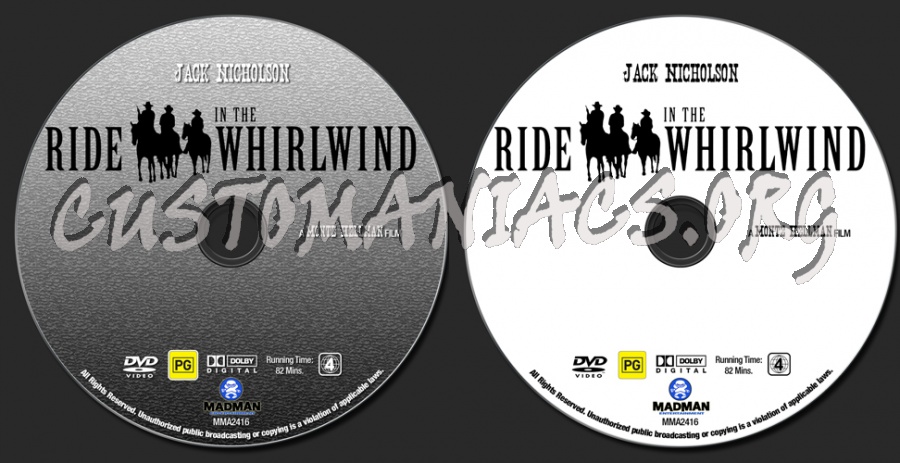 Ride In The Whirlwind dvd label
