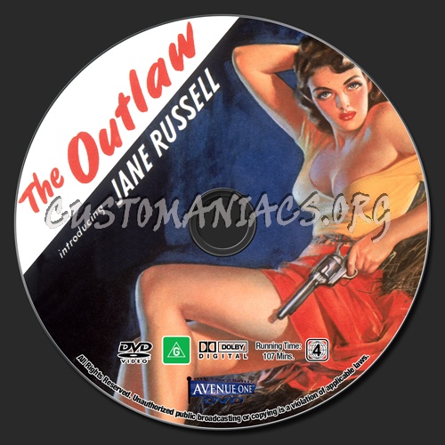 The Outlaw dvd label