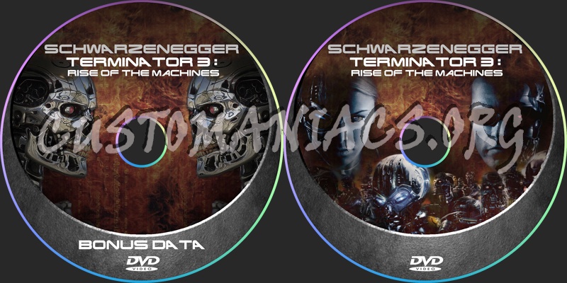 Terminator 3: Rise Of The Machines dvd label