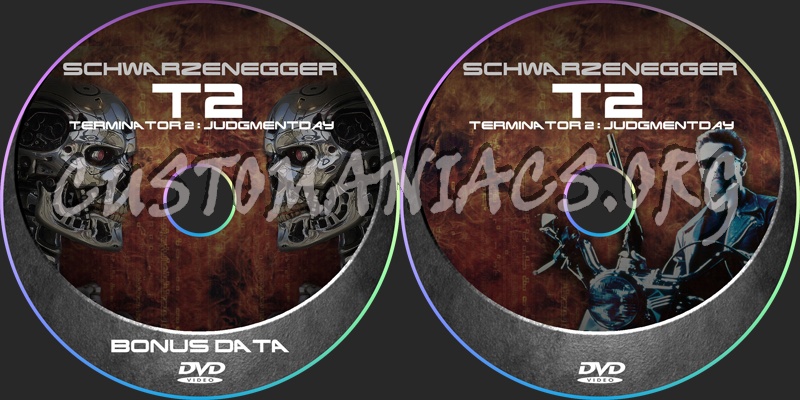 Terminator 2: Judgement Day dvd label
