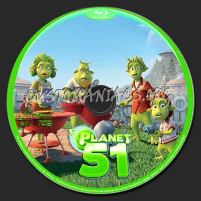 Planet 51 blu-ray label