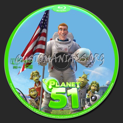 Planet 51 blu-ray label