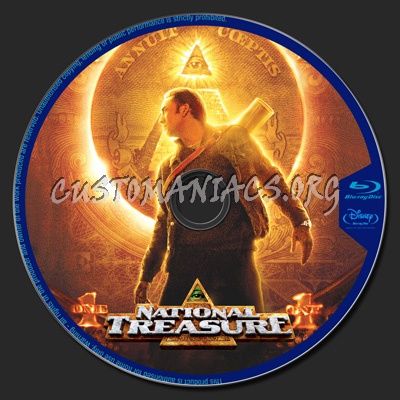 National Treasure blu-ray label