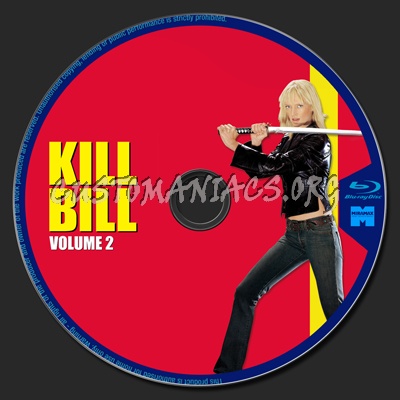 Kill Bill Volume 2 blu-ray label