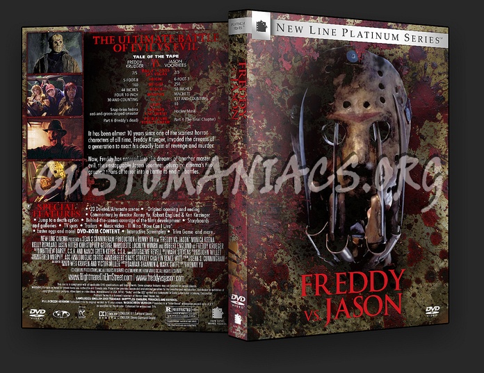 Freddy VS. Jason - Spanning Spine dvd cover