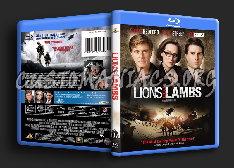 Lions for Lambs blu-ray cover