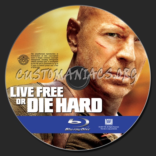 Live Free or Die Hard blu-ray label