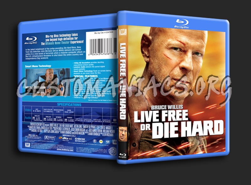 Live Free or Die Hard blu-ray cover