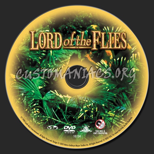 Lord of the Flies dvd label