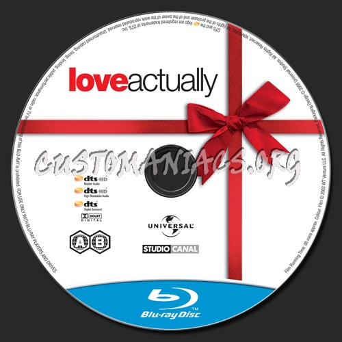 Love Actually blu-ray label