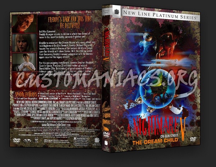 A Nightmare On Elm Street 5: The Dream Child - Spanning Spine dvd cover