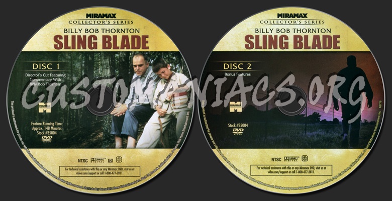 Sling Blade dvd label