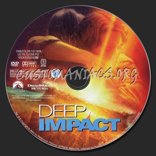 Deep Impact dvd label