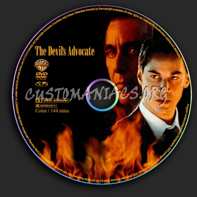The Devil's Advocate dvd label