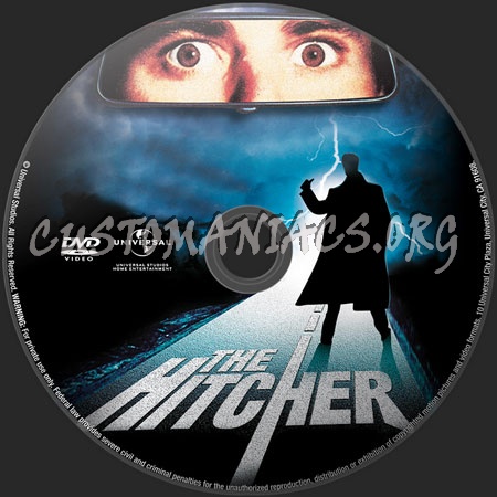 The Hitcher (1986) dvd label