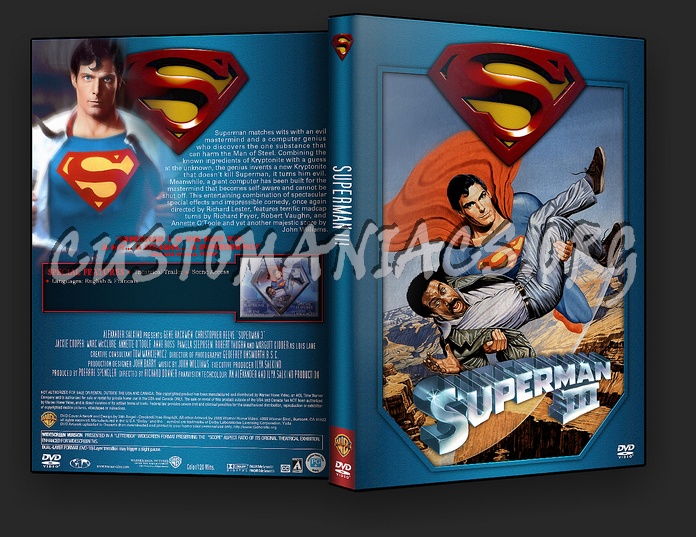 Superman 3 dvd cover