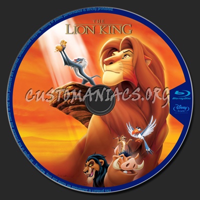 The Lion King blu-ray label