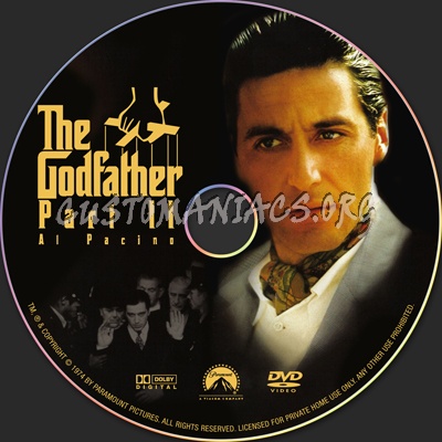 The Godfather Part II dvd label