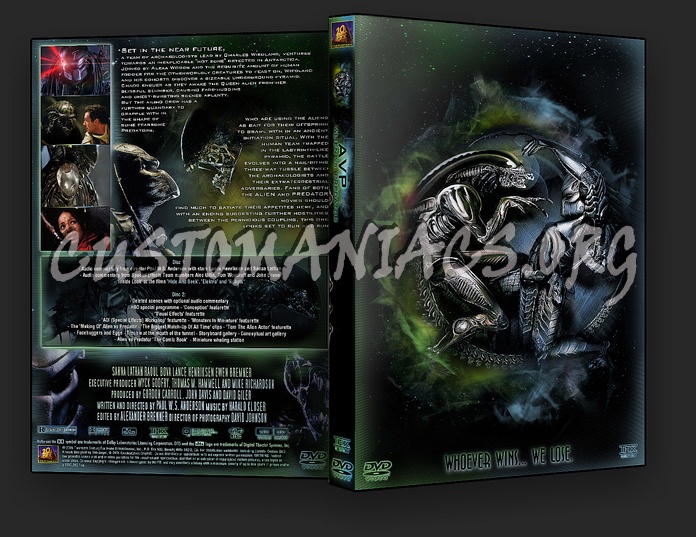 Alien VS. Predator spine dvd cover